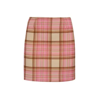 MC2 Saint Barth Katrine Checked Mini Skirt