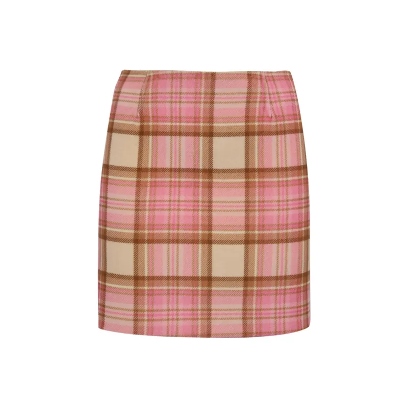 MC2 Saint Barth Katrine Checked Mini Skirt-0