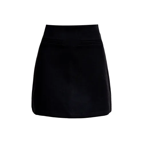 Eggka Casual Short Skirts Women's Black