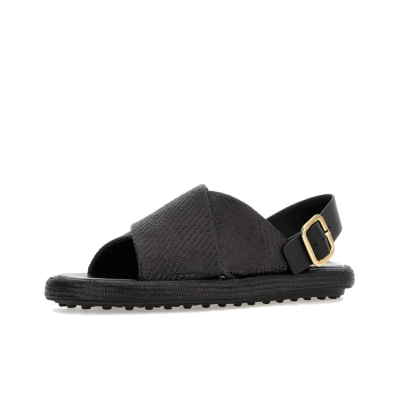 TOD'S One Strap Sandals Women's Black-0