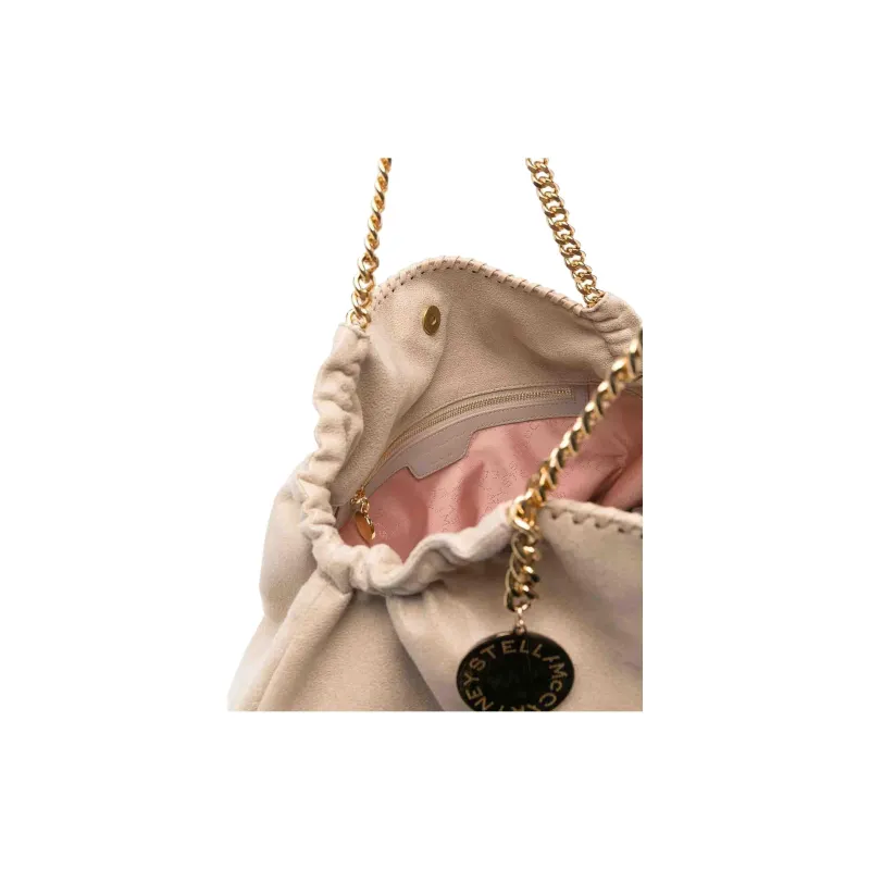 Stella McCartney Polyester Tote Bag, Shopping Bag, Shoulder Bag Women's Light Beige-3