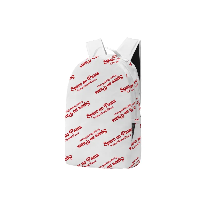 TURN UP Polyester Backpack Regular Unisex White-1