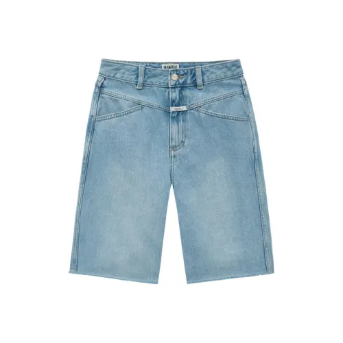 MARITHE FRANCOIS GIRBAUD SS24 Denim Shorts Women's Light Blue