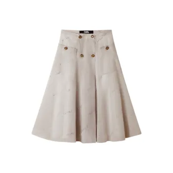 KARL LAGERFELD Casual Long Skirt Women's Gray