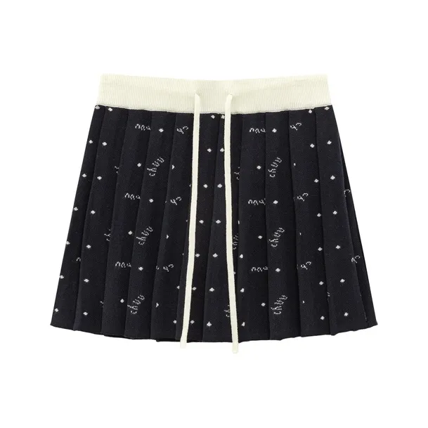 CHUU Casual Short Skirts Women's Navy Blue-0