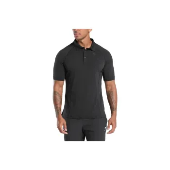 GYMSHARK Polo Shirt Men's Black