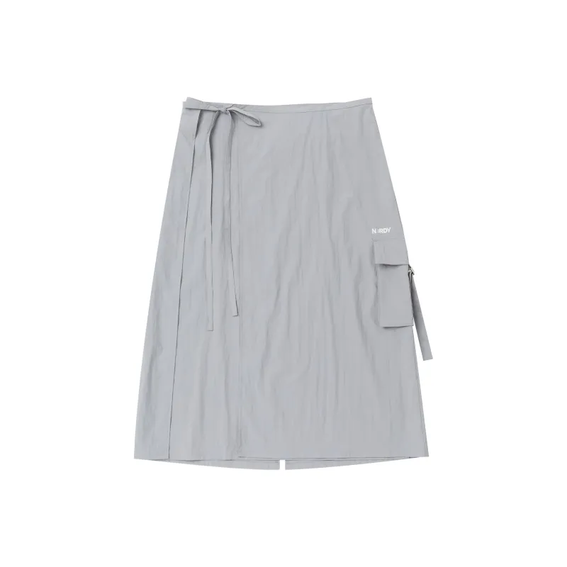 NERDY SS24 Casual Long Skirt Women's Gray-0