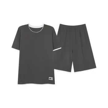 Floating Light Islands Pajama Set Men's Dark Gray
