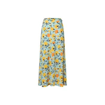 LOUIS VUITTON Carnation Print Flared Maxi Skirt
