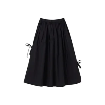 Hacikis Casual Long Skirts Women's Paul Black