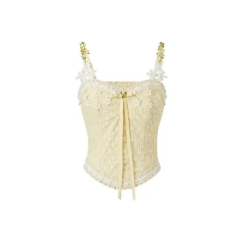ACAINES Tank Tops Women's Lemon