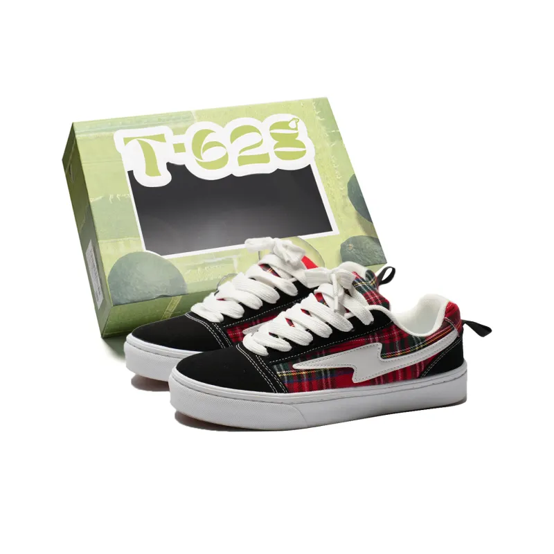 T628 Slip Resistant, Abrasion Resistant, Lightweight, Breathable Low Top Skateboard Shoes Unisex-20