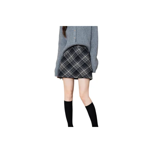 Tonlion Casual Short Skirts Women's Gothic Blue