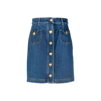 MOSCHINO Denim Short Skirts Women's Blue