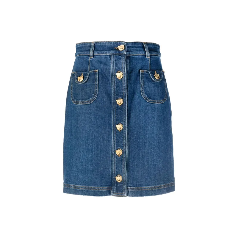 MOSCHINO Denim Short Skirts Women's Blue-0