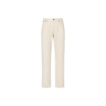 SAINT LAURENT Relaxed Fit Striped Jeans