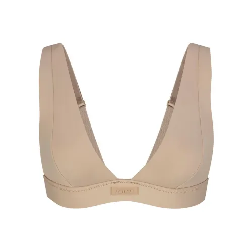 SKIMS SIGNATURE SWIM PLUNGE BIKINI TOP Bikini Women's DESERT/Desert