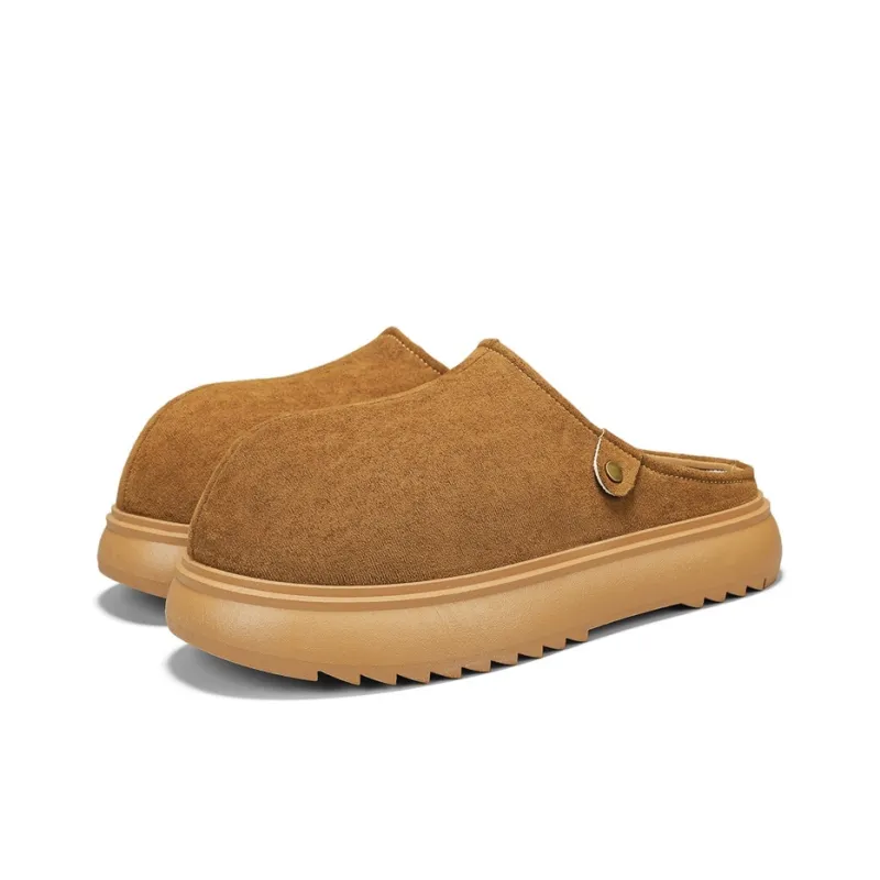 TEXWOOD Rubber Sole Quiet Abrasion Resistant Slip Resistant Closed Toe Slippers Men's Box-11