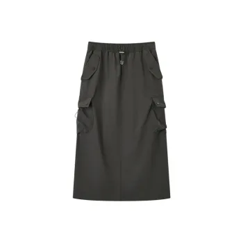EICHITOO Casual Long Skirts Women's Army Green