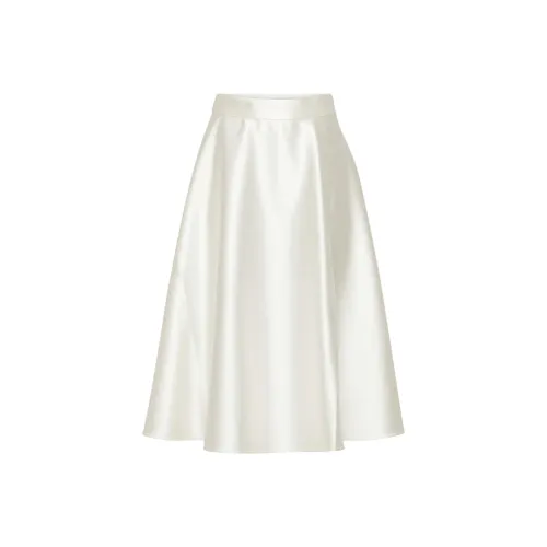 ARITZIA Babaton Futurism Satin Skirt Casual Long Skirts Women's Light Birch/Light Birch