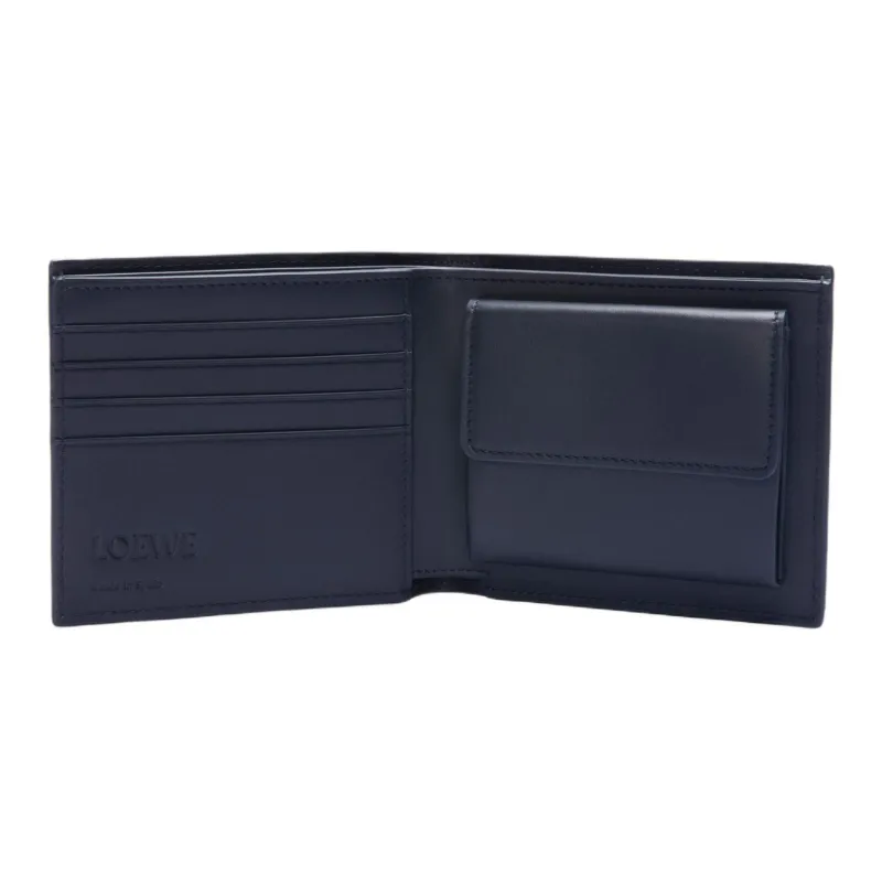 LOEWE Calfskin Wallet Men's Dark Marine Blue-2