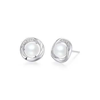 LAOMIAO Pearl Stud Earrings Women's