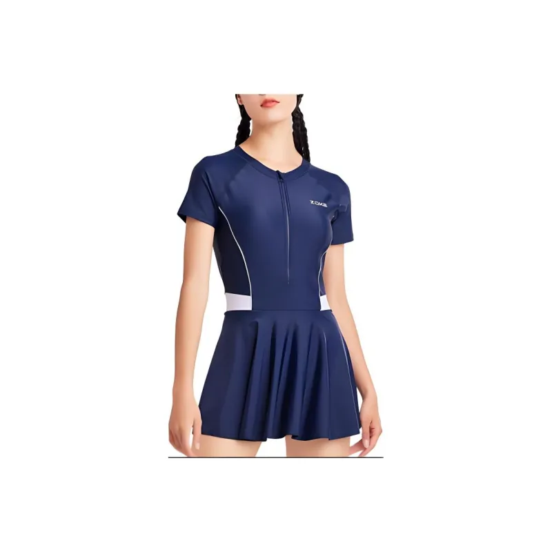 ZOKE One piece Swimsuit Women's Dark Blue/White-0