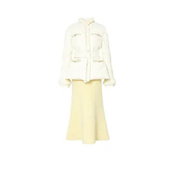 Duffy Fashion Skirt Set Women's Custard