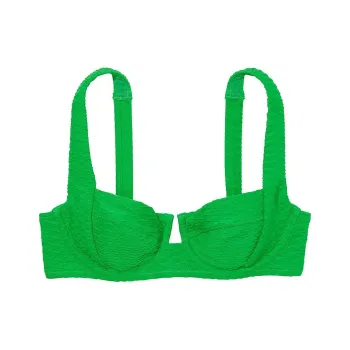 Victoria's Secret PINK Mix & Match Full Coverage Bikini Top / Jade Green Bikini Women's Emerald Green