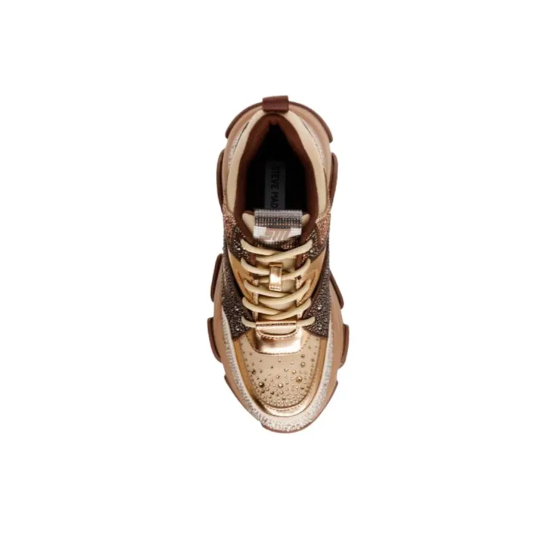 STEVE MADDEN PRIVY Low Top Chunky Sneakers Women's Taupe-4