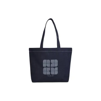 Nat & Nin Denim Tote Bag, Shopping Bag, Shoulder Bag Women's Blue