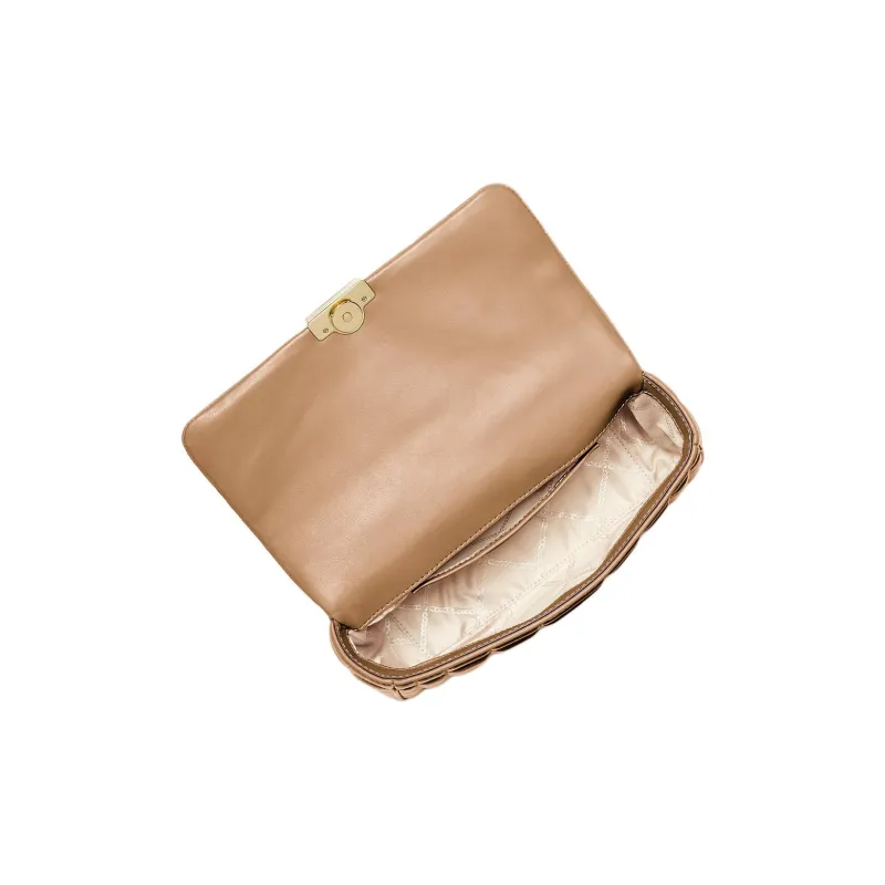 MICHAEL KORS Cow Leather Shoulder Bag Tubas Women's Light Brown-1