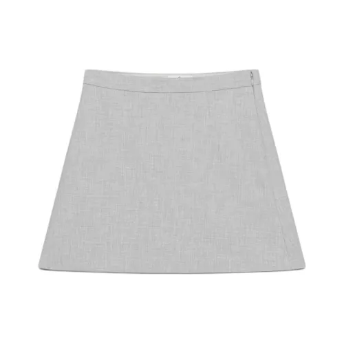 ARITZIA Babaton Sphere Skirt Casual Short Skirts Women's Heather Chrome Gray