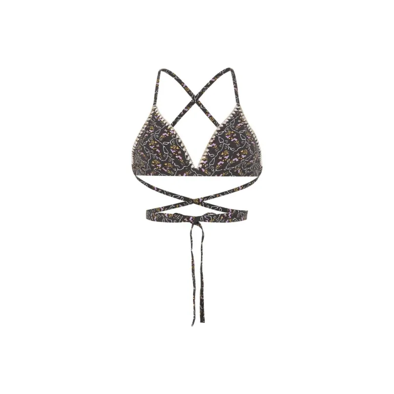 ISABEL MARANT Solange Floral print Bikini Top-0