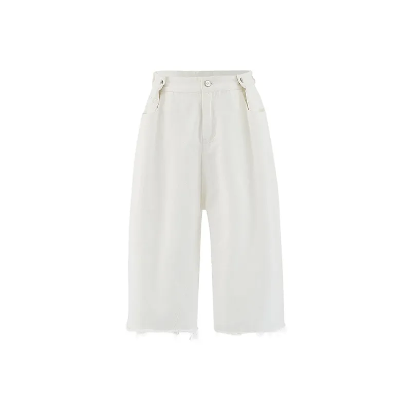 IMMI Denim Shorts Women's White-0