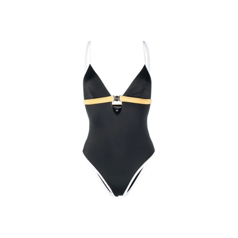 BALMAIN Colour block Fitted Swimsuit-0