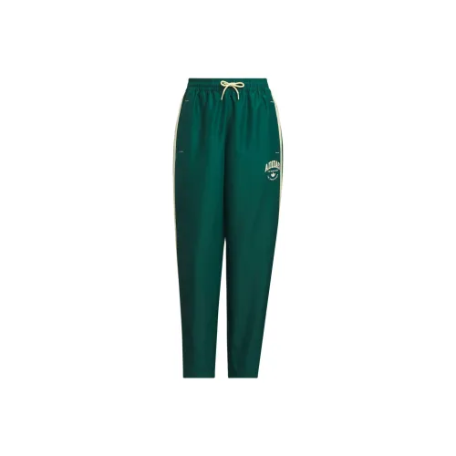 Adidas Originals Logo Twist Track Tracksuit Bottoms Woven Sweatpants Women's Forest Green