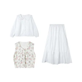 LSVE Skirt Set Women's Three Piece Set