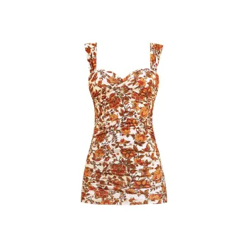 BALNEAIRE Swim Dresses & Skirts Women's Soft Gold Print Dress