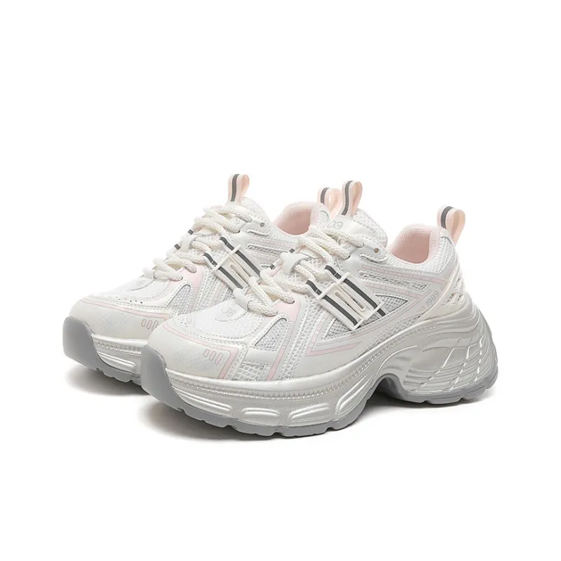 LINGPAO Height Increasing Low Top Chunky Sneakers Women's-7