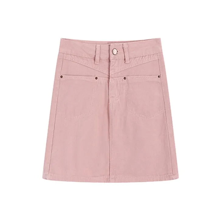 DGMZ Denim Short Skirts Women's Dirty Pink-0
