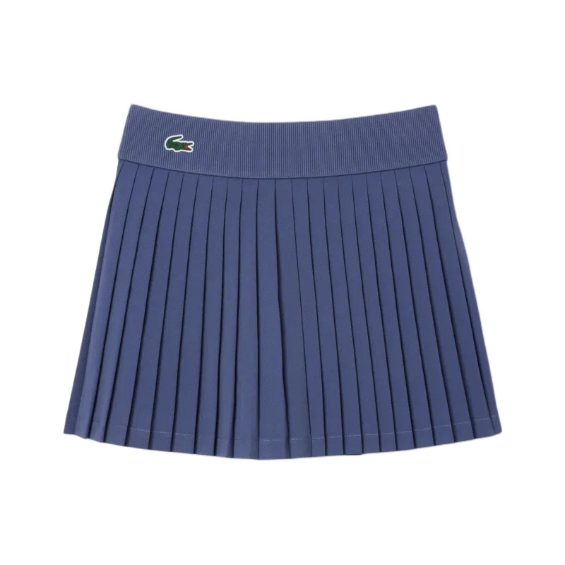 LACOSTE Casual Short Skirts Women's Purple/Light Blue-0
