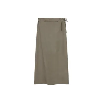 Massimo Dutti Casual Long Skirts Women's Gray