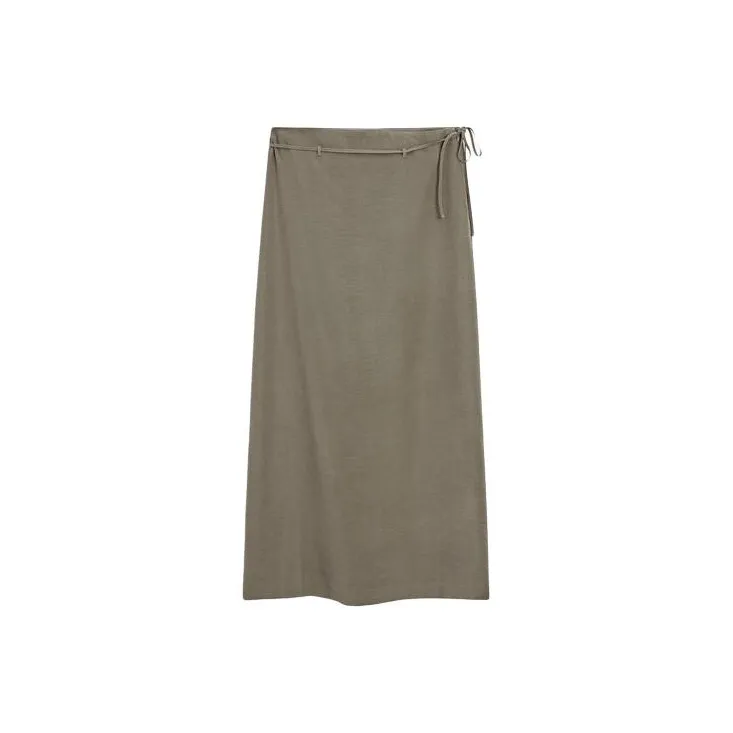 Massimo Dutti Casual Long Skirts Women's Gray-0