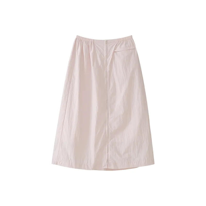 Fstudio Casual Long Skirts Women's Pink-0