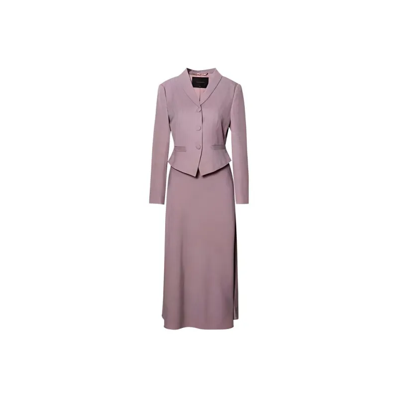 ROEYSHOUSE Skirt Set Women's Purple Pink-0