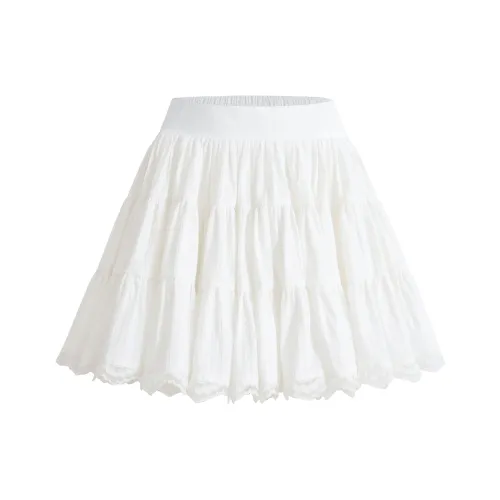 ELEVEN SLEEP Casual Chain Skirts Women's White