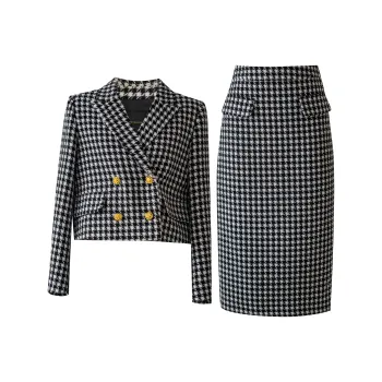 ROEYSHOUSE Skirt Set Women's Houndstooth
