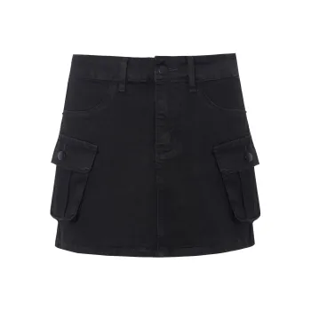 Wen Shan Casual Short Skirts Women's Black