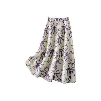 IHIMI Casual Long Skirt Women's Wisteria Purple